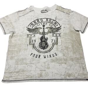 Hard Rock Guitar Company T-Shirt Womens 2XL White Music Tee Tampa Florida Rocker